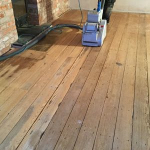 pitch pine floor sanding