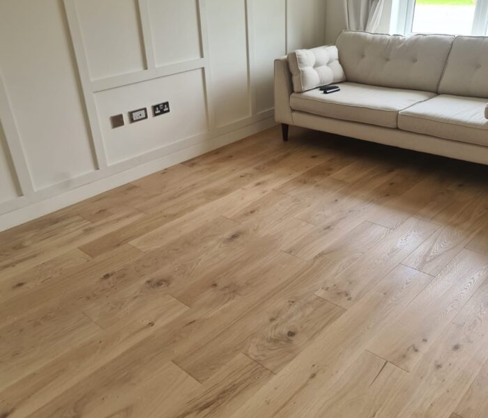 Hardwood flooring installation